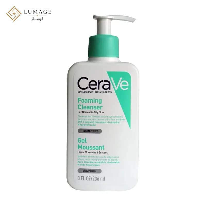 ژل شستشو سراوی مدل Foaming Cleanser پوست نرمال تا چرب اصل — تصویر ۲