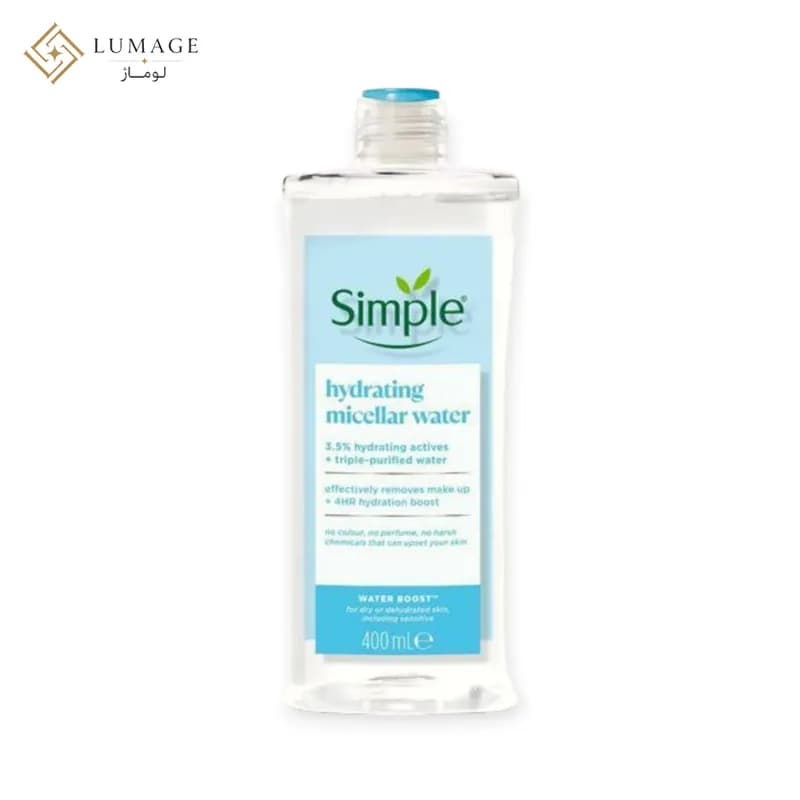 میسلار واتر آبرسان سیمپل مدل Hydrating حجم ۴۰۰ میلی‌ لیتر
