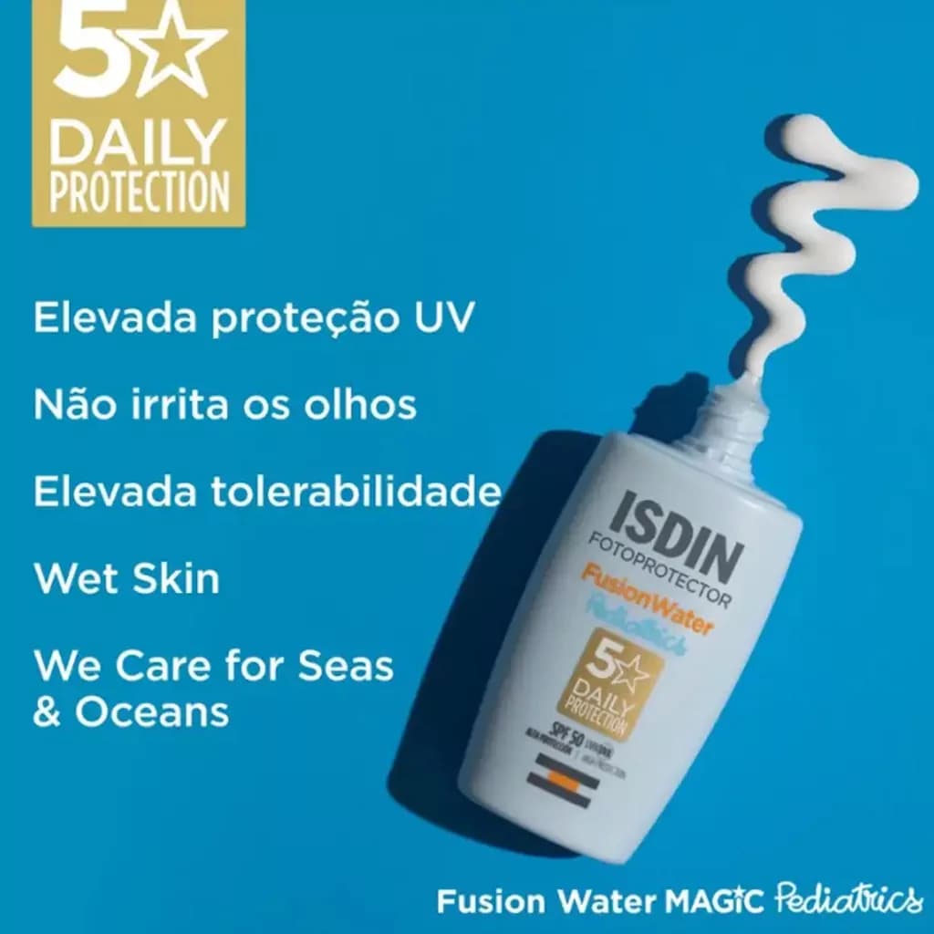کرم ضد آفتاب کودک ایزدین فیوژن واتر Isdin Fusion Water Pediatrics — تصویر ۴
