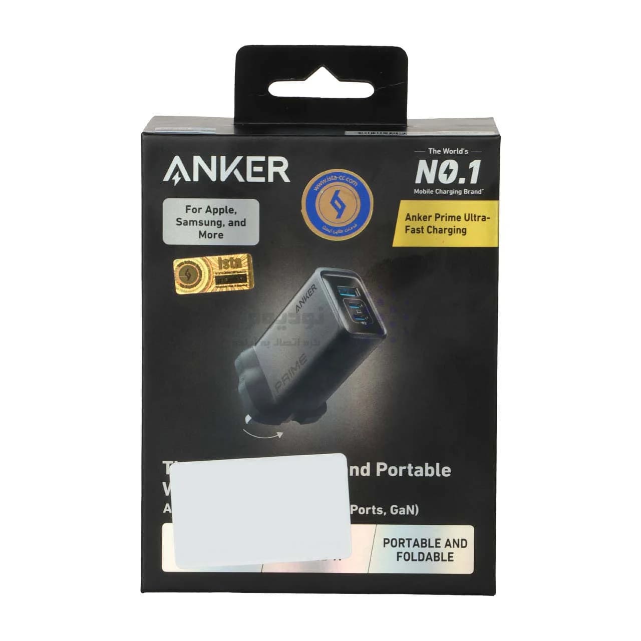 شارژر دیواری سه پین PD و فست سه پورت ANKER مدل A2688241 100W – خاکستری (گارانتی 18ماهه حافظه طلایی ایستا) — تصویر ۳