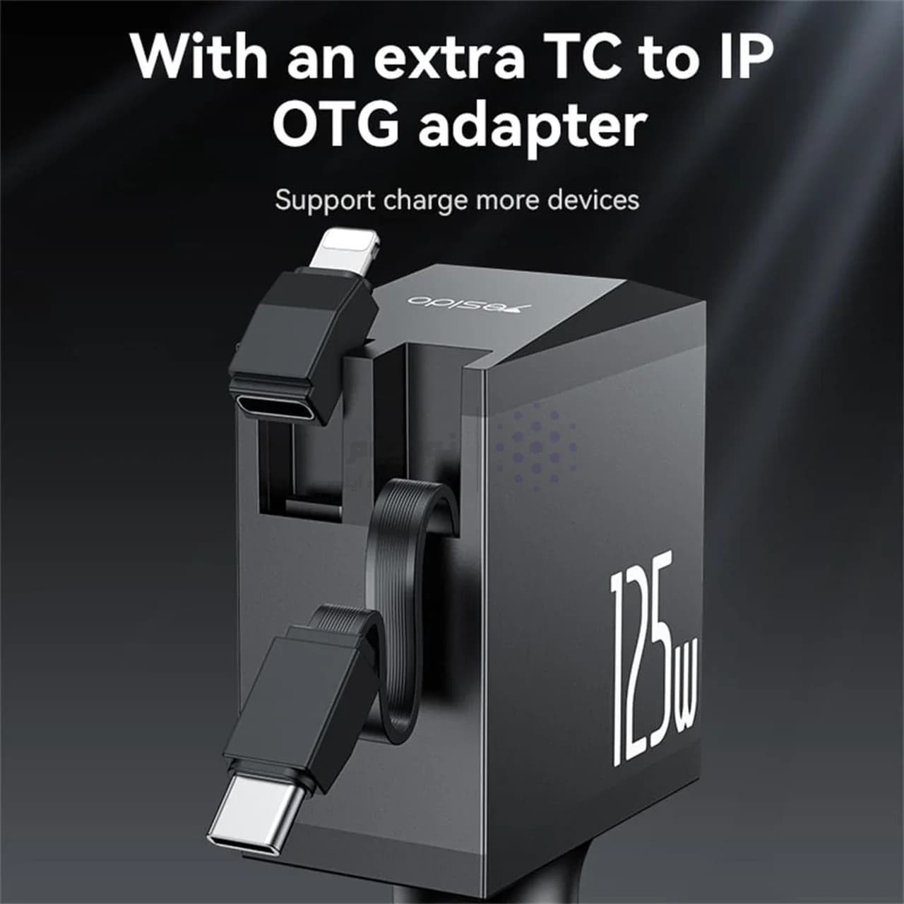 شارژر فندکی PD و فست شارژ سه پورت Yesido مدل Y71 125W- مشکی (گارانتی 18 ماه تعویض نیکان همراه) — تصویر ۲