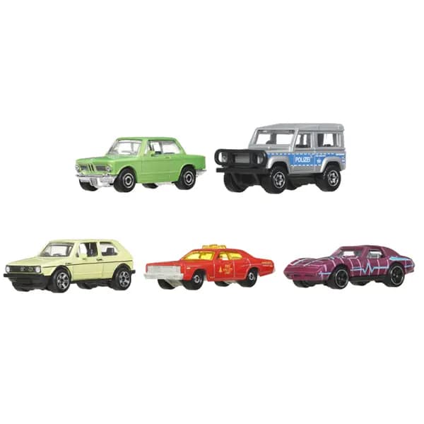 بسته پنج‌عددی ماشین فلزی Matchbox MBX Retro II کد JBX26 — تصویر ۲