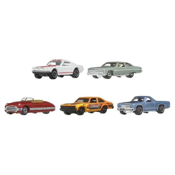 بسته پنج‌عددی ماشین فلزی Matchbox MBX Road Cruisers II کد JBX35 — تصویر ۲