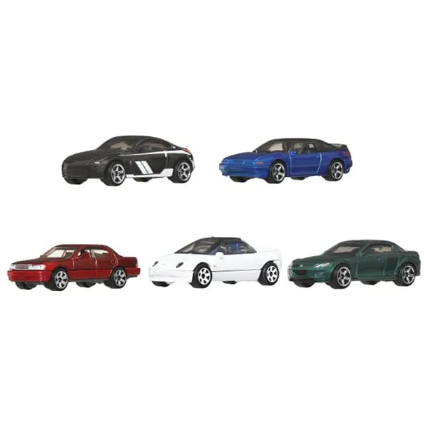 بسته پنج‌عددی ماشین فلزی Matchbox MBX Japan Cruisers II کد JBX24 — تصویر ۲