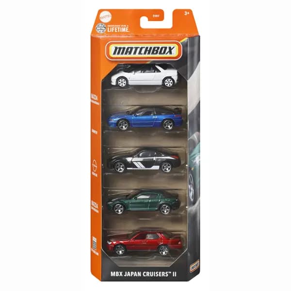 بسته پنج‌عددی ماشین فلزی Matchbox MBX Japan Cruisers II کد JBX24