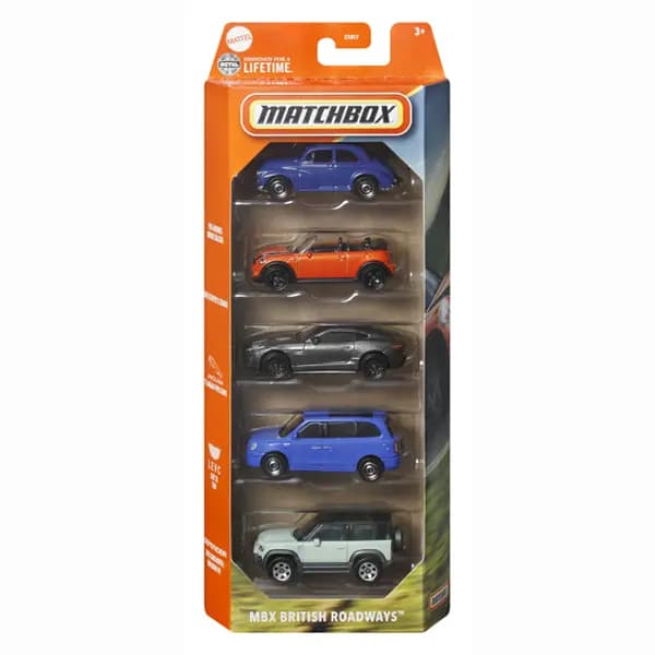 بسته پنج‌عددی ماشین فلزی Matchbox MBX British Roadways کد JBX33