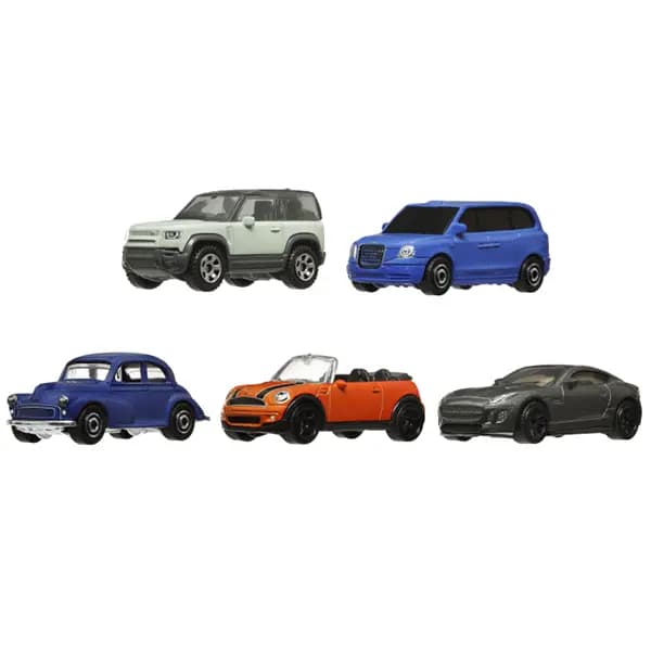 بسته پنج‌عددی ماشین فلزی Matchbox MBX British Roadways کد JBX33 — تصویر ۲
