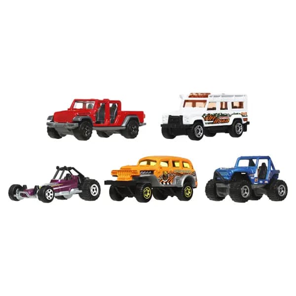 بسته پنج‌عددی ماشین فلزی Matchbox Adventure IV کد JBX39 — تصویر ۲