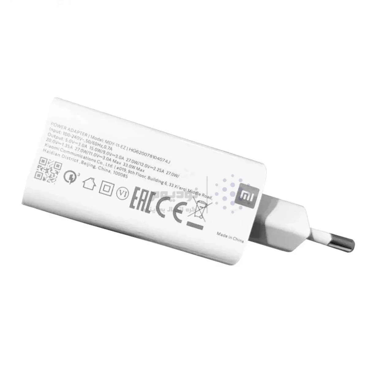 شارژر دیواری فست تک پورت Xiaomi مدل MDY-11-EZ 33W – سفید – اصل چین — تصویر ۲