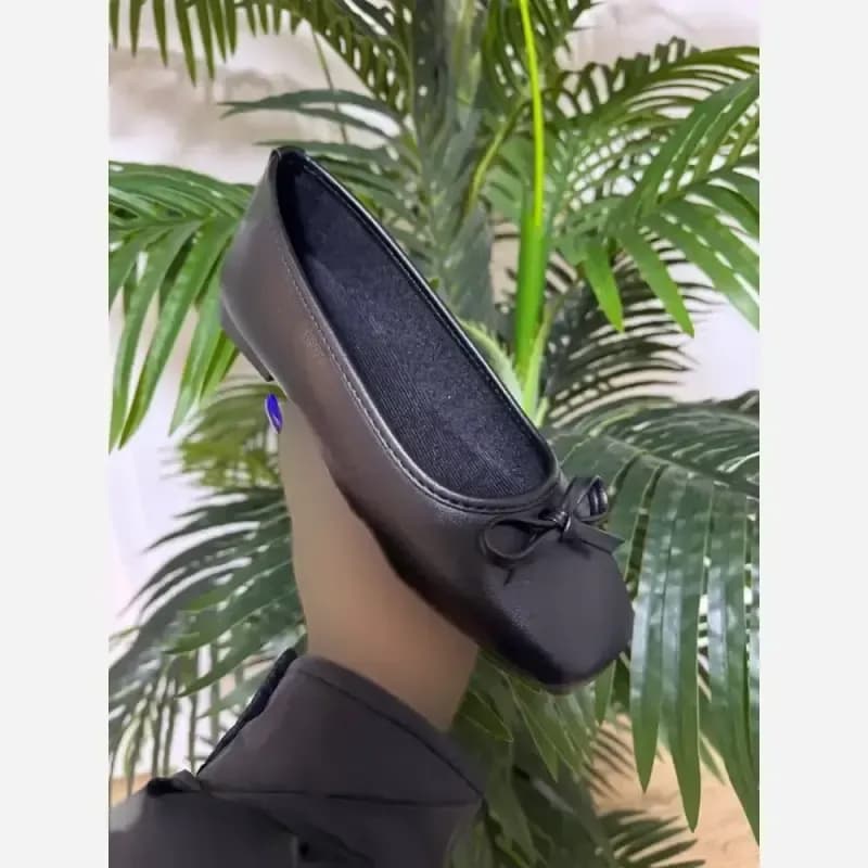 کالج پاپیون زنانه رنگ مشکی و قهوه ای سایز 37 تا 40 — تصویر ۴