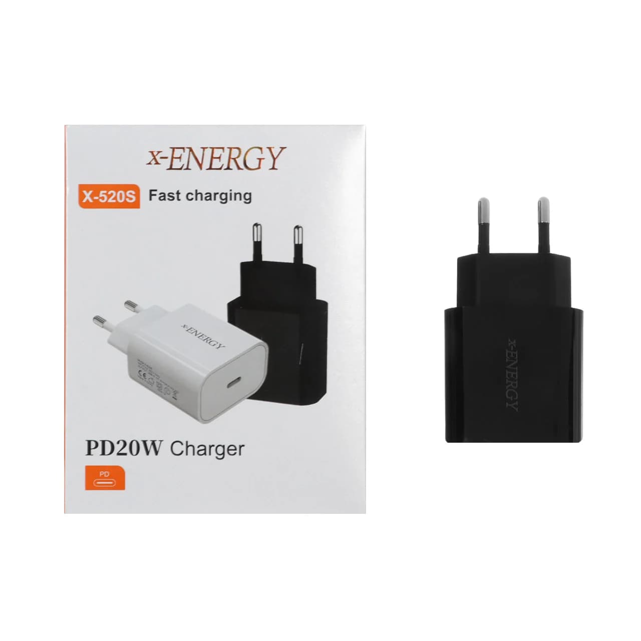 شارژر دیواری فست و PD تک پورت X-Energy مدل X-520S – مشکی (گارانتی IPM)