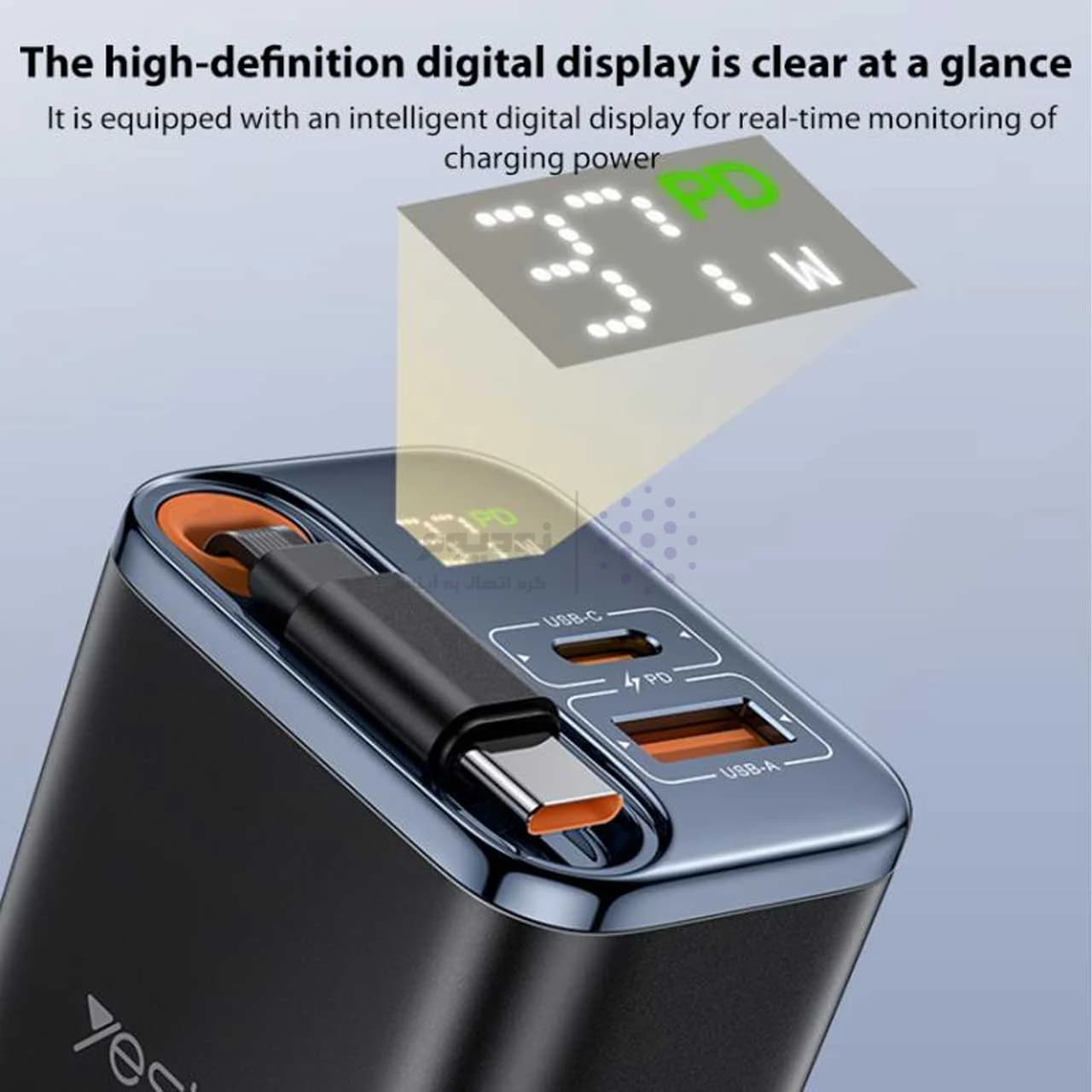 شارژر دیواری PD و فست سه پورت Yesido مدل YC100 67W – مشکی (گارانتی 18 ماه تعویض نیکان همراه) — تصویر ۶
