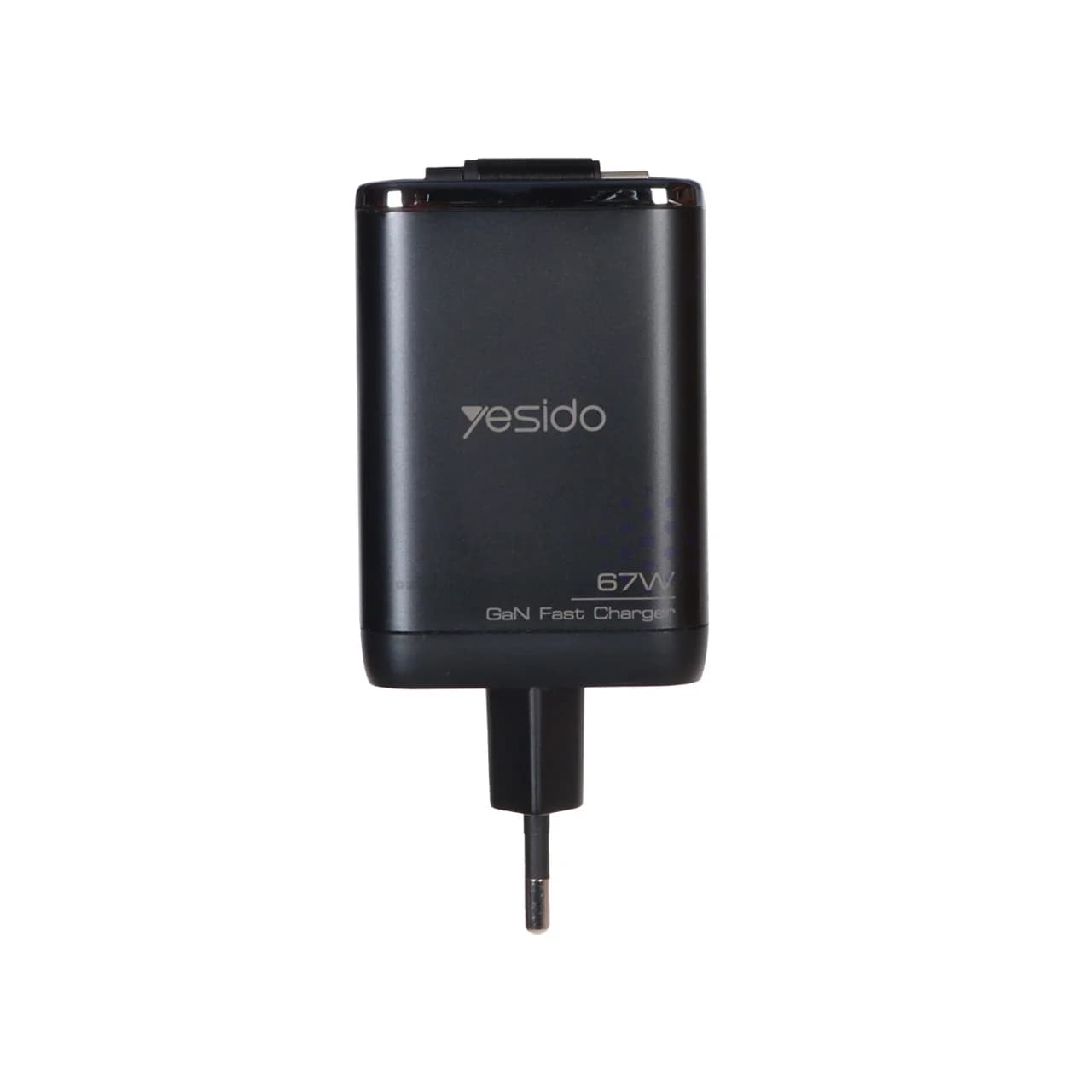 شارژر دیواری PD و فست سه پورت Yesido مدل YC100 67W – مشکی (گارانتی 18 ماه تعویض نیکان همراه) — تصویر ۲