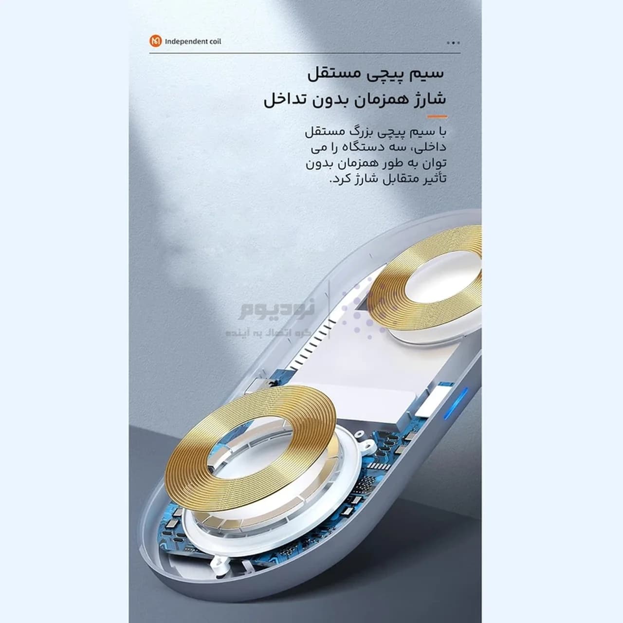 شارژر وایرلس سه کاره Mcdodo مدل CH-7061 -مشکی (گارانتی متین) — تصویر ۵
