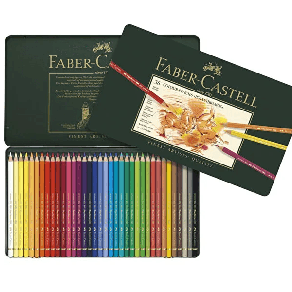 مداد رنگی روغنی 36 رنگ فابر کاستل مدل Polychromos — تصویر ۲