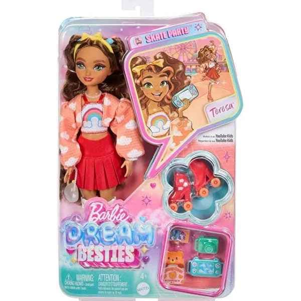 عروسک باربی مدل Dream Besties Skating Party Teresa کد JFX98 — تصویر ۲
