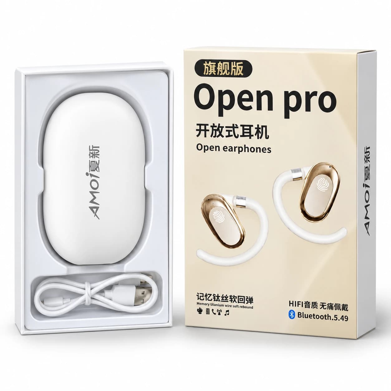 هندزفری بلوتوثی Open Pro مدل Open Ear | طراحی دورگوشی و ارگونومیک — تصویر ۳