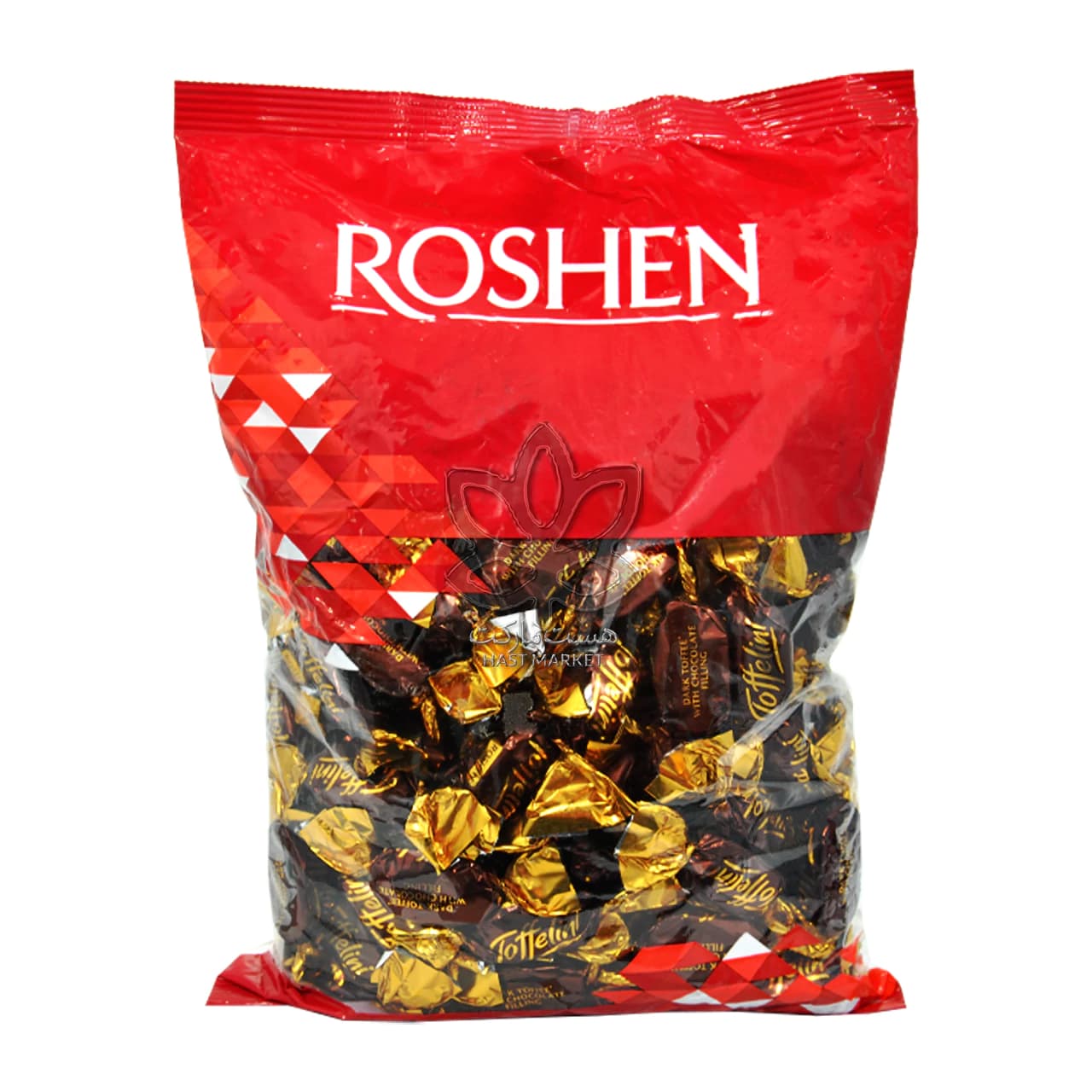 تافی دارک با مغز شکلات ۱ کیلویی روشن – roshen