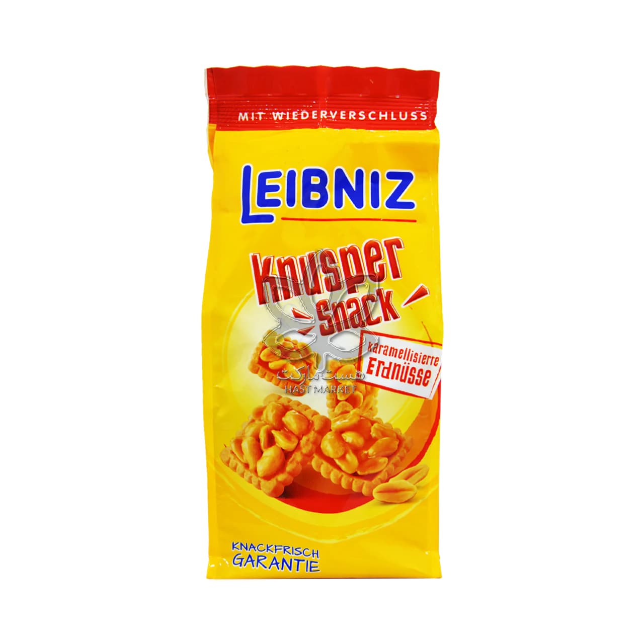 بیسکوییت با کارامل و بادام زمینی ۱۷۵ گرم لیبنیز – leibniz