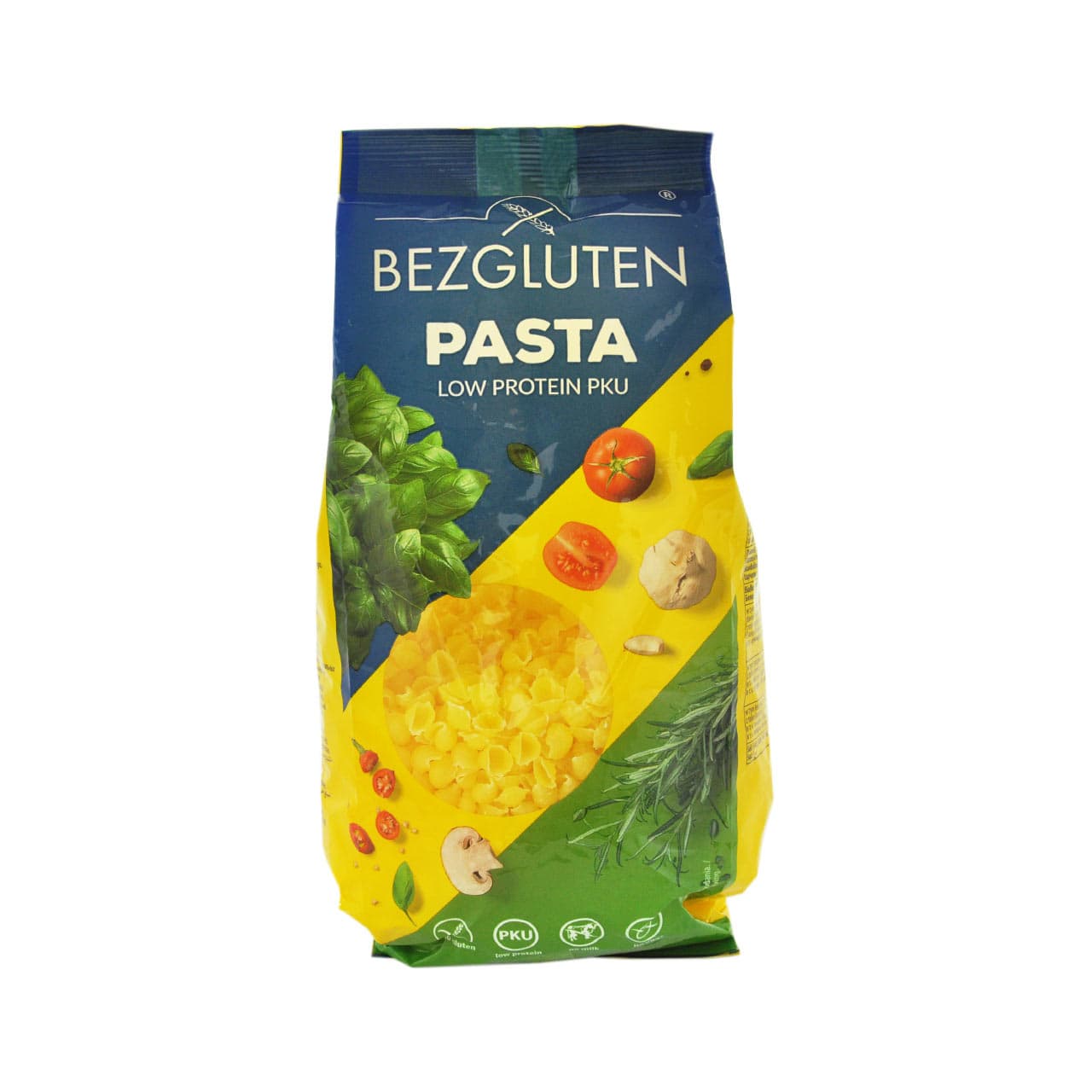 پاستا شلز ریز ( کم پروتئین و بدون گلوتن ) ۴۰۰ گرم بزگلوتن – bezgluten