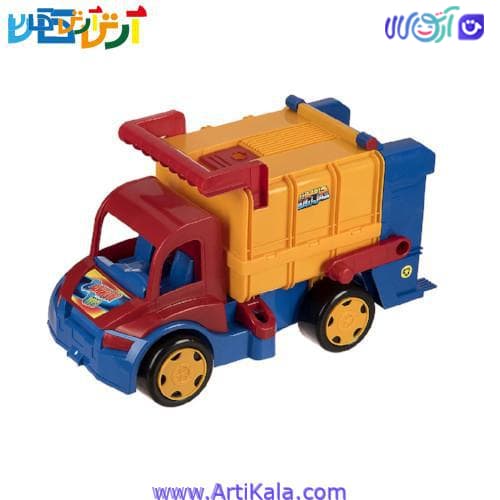 ماشین بازی حمل زباله زرین تویز مدل The Trash Truck F3