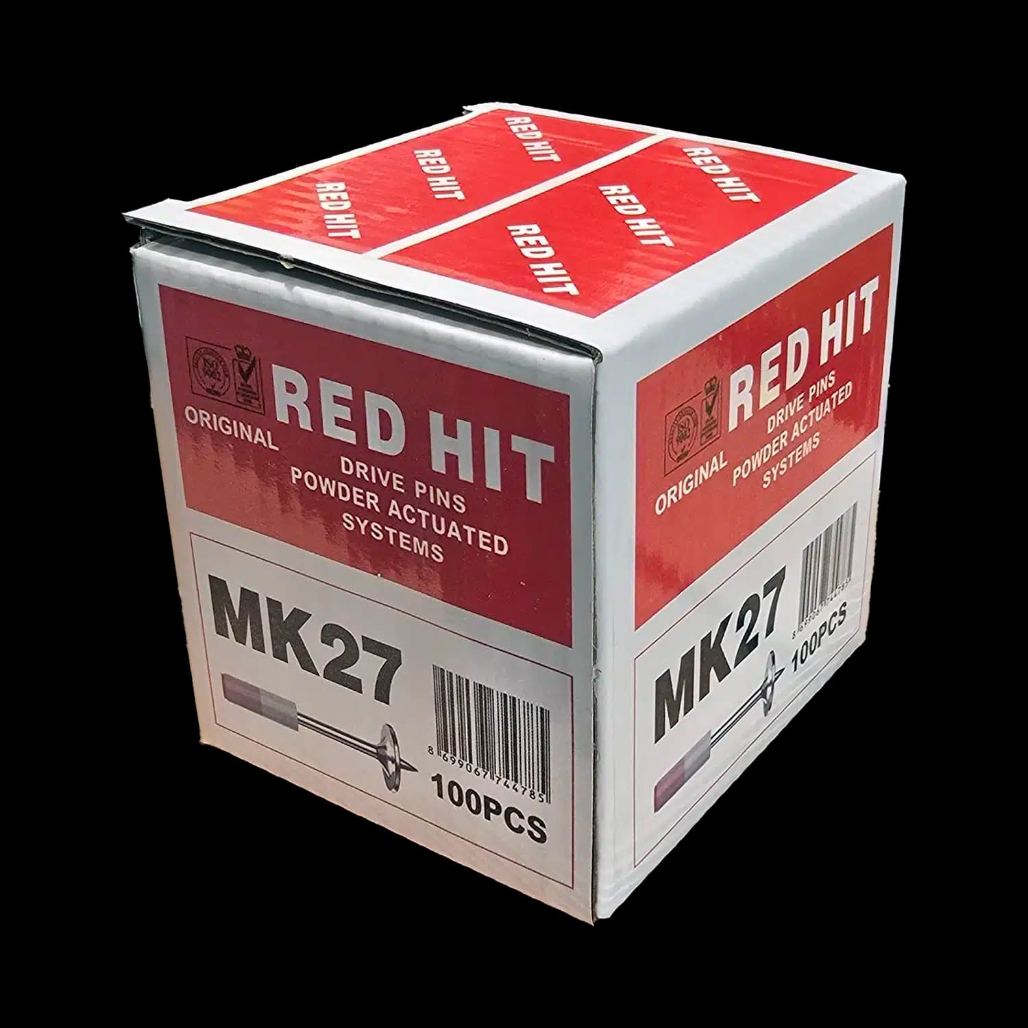 میخ چاشنی دار رد هیت مدل RED HIT MK27 بسته 100 عددی