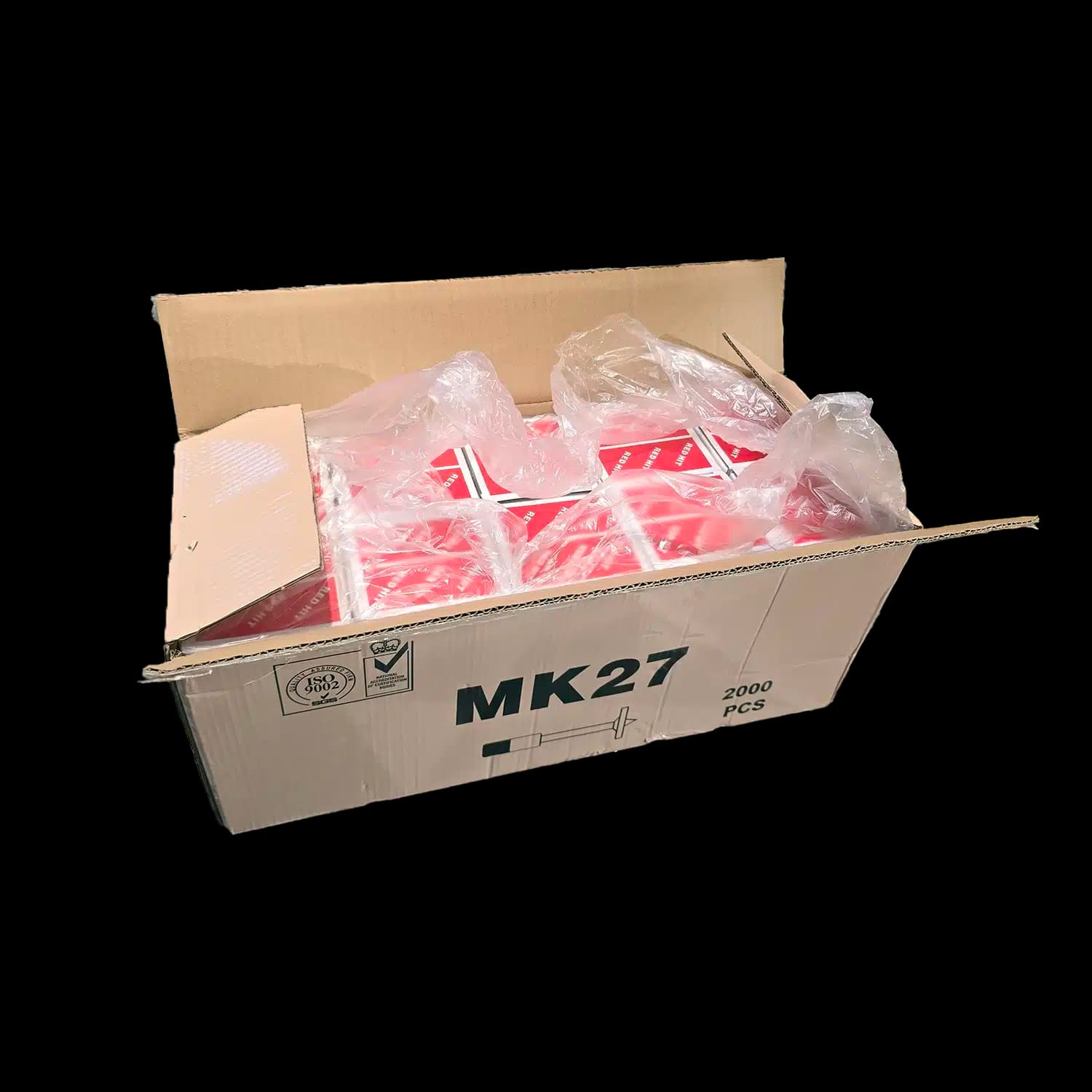 میخ چاشنی دار رد هیت مدل RED HIT MK27 بسته 100 عددی — تصویر ۳