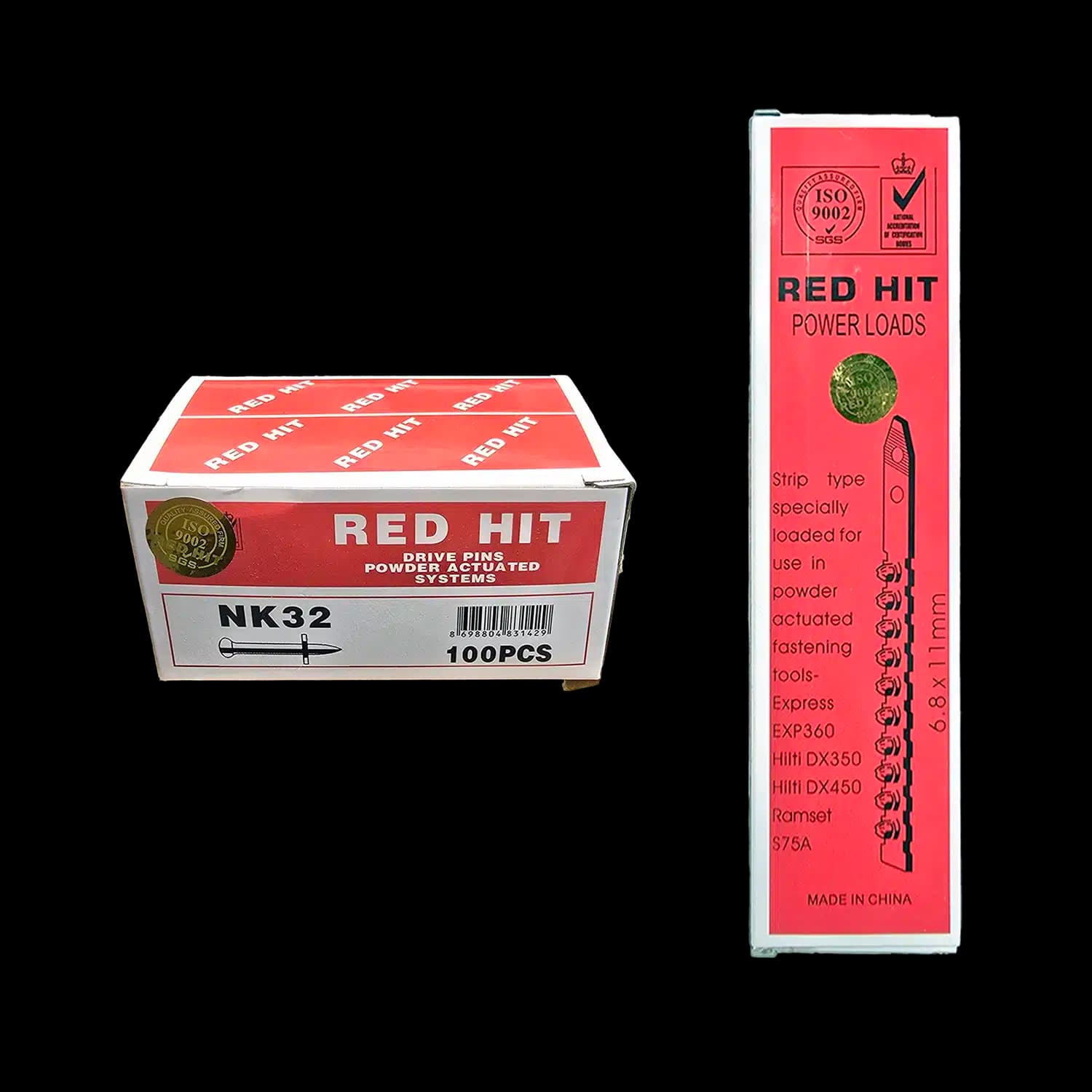 میخ و چاشنی رد هیت مدل RED HIT NK32 کارتن 5000 عددی — تصویر ۷