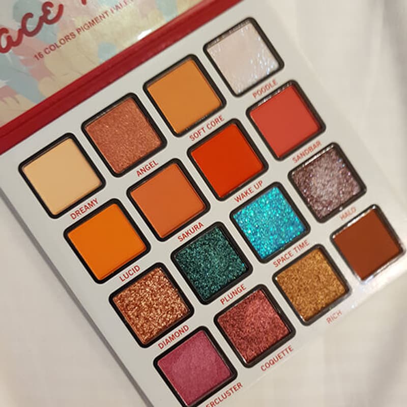 پالت سایه 16 رنگ فیبل FEBBLE FACE PAINT 16 COLOUR PIGMENT PALETTE — تصویر ۶