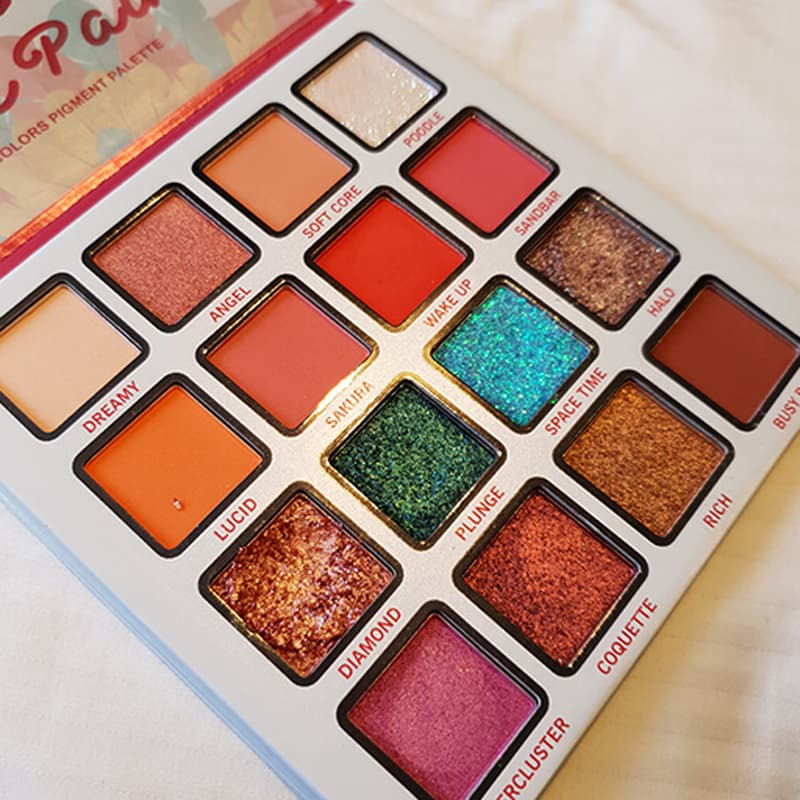 پالت سایه 16 رنگ فیبل FEBBLE FACE PAINT 16 COLOUR PIGMENT PALETTE — تصویر ۵