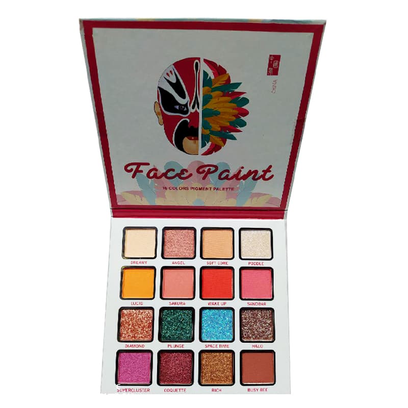 پالت سایه 16 رنگ فیبل FEBBLE FACE PAINT 16 COLOUR PIGMENT PALETTE — تصویر ۸