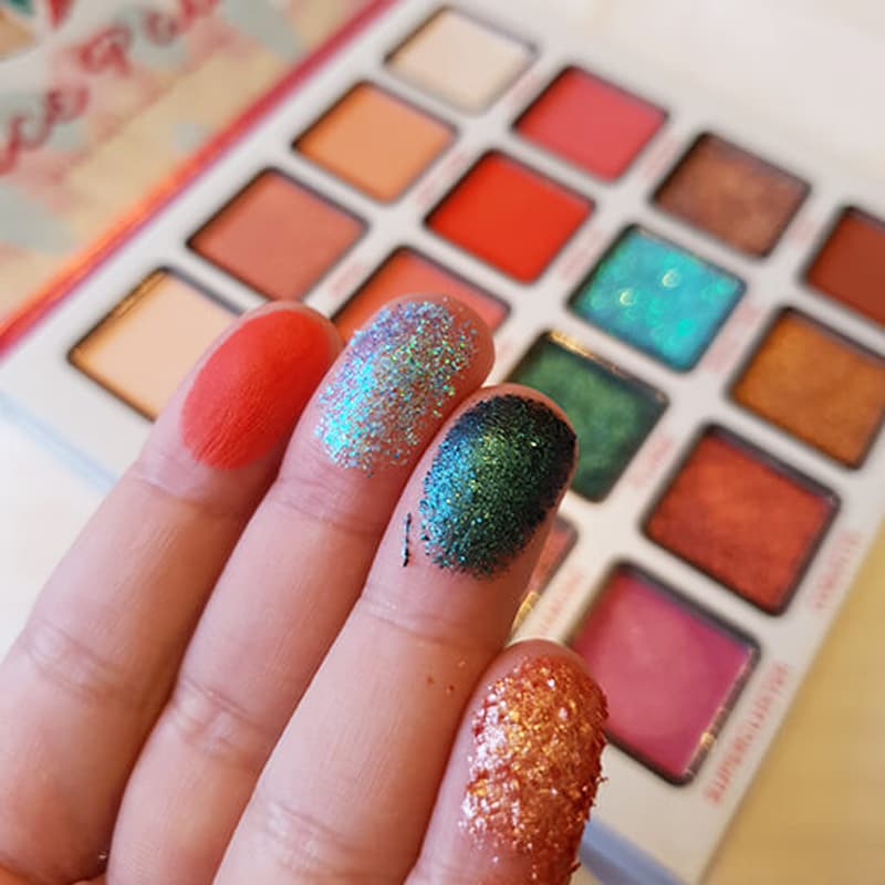 پالت سایه 16 رنگ فیبل FEBBLE FACE PAINT 16 COLOUR PIGMENT PALETTE — تصویر ۴