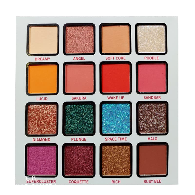 پالت سایه 16 رنگ فیبل FEBBLE FACE PAINT 16 COLOUR PIGMENT PALETTE