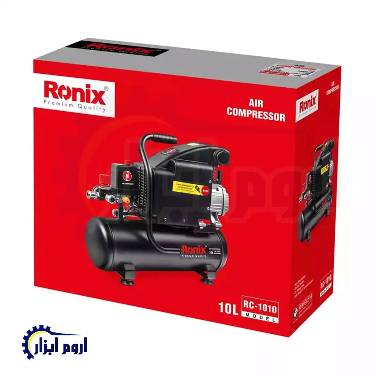 کمپرسور باد روغنی 10 لیتری رونیکس مدل RC-1010 — تصویر ۲
