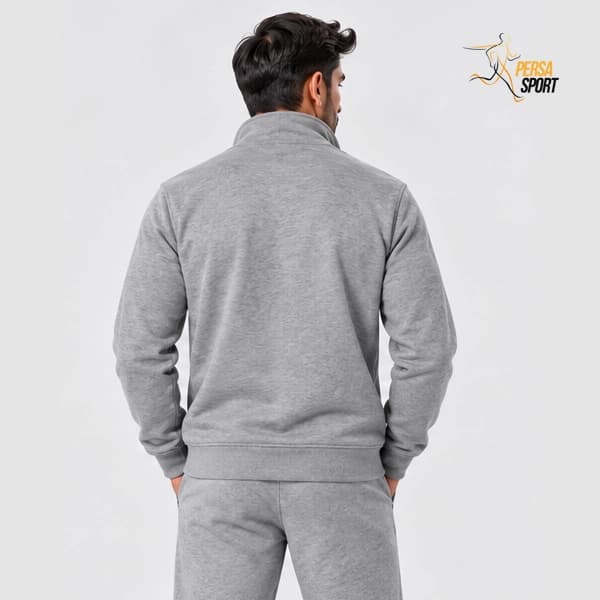 ست ورزشی مردانه پرسا اسپرت خاکستری Crewneck Sweatshirt & Jogger — تصویر ۲