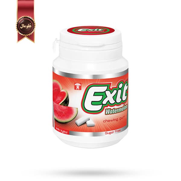 آدامس بدون قند اگزیت Exit مدل هندوانه watermelon وزن 50 گرم (اورجینال)