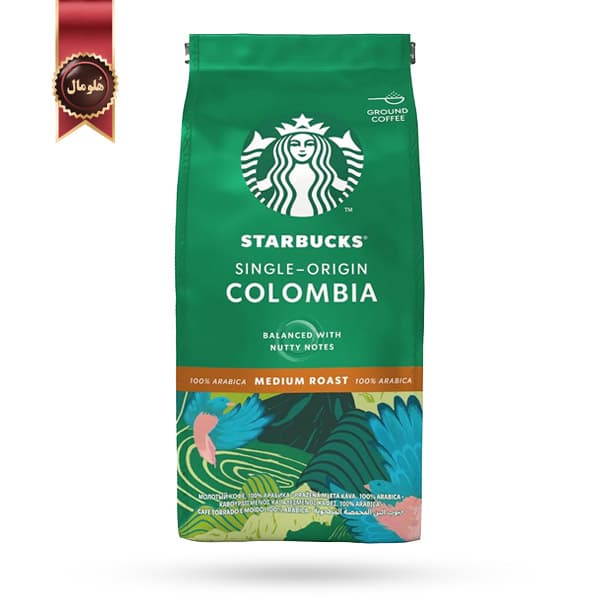 پودر قهوه استارباکس Starbucks مدل کلمبیا Colombia وزن 200 گرم (اورجینال)