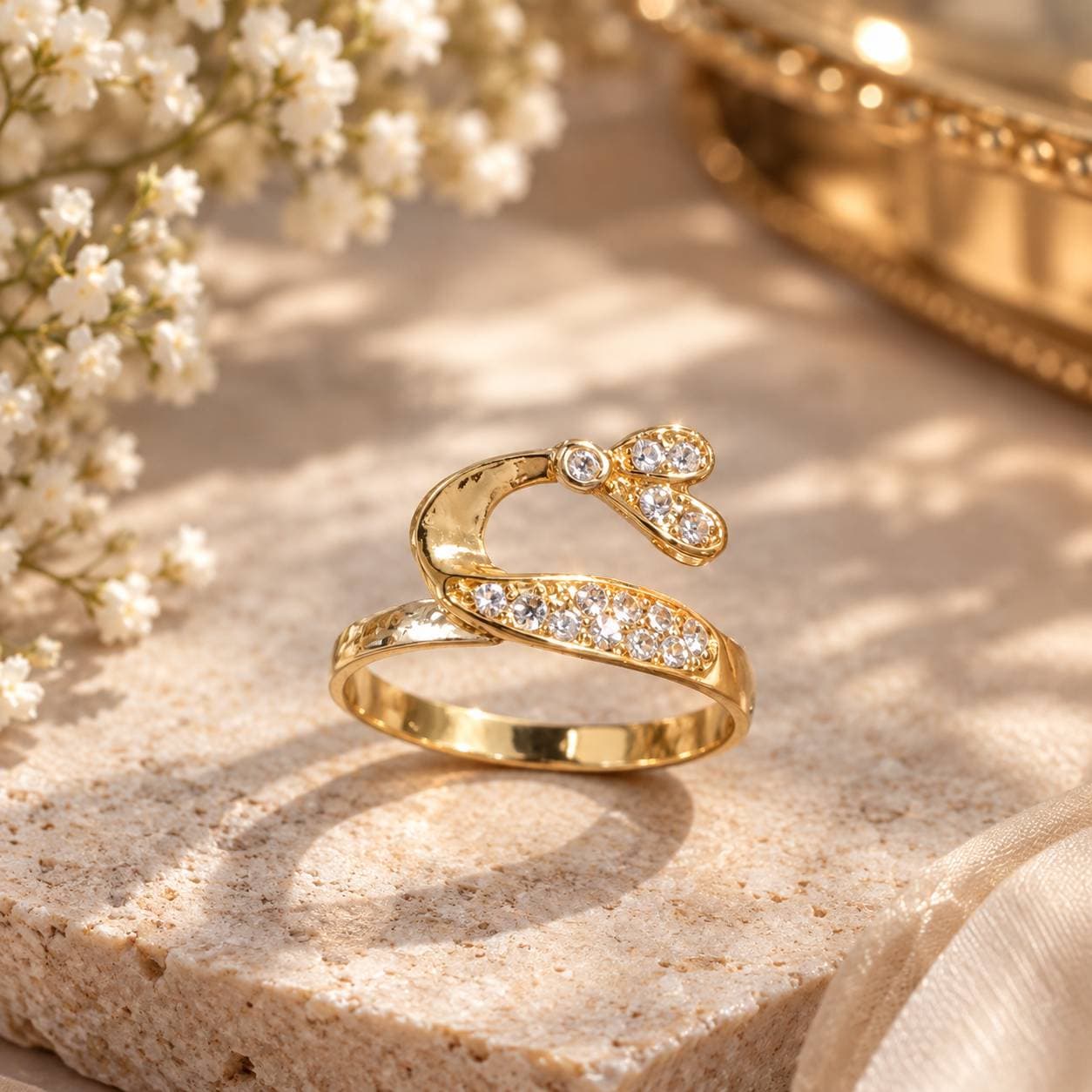 نگشتر دم وال (Whale Tail Ring) — تصویر ۳