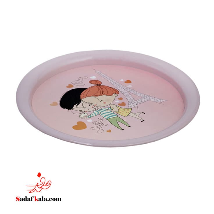 سینی گرد طرحدار پیش پاش سایز 2 زیباسازان(18)/33072 — تصویر ۳