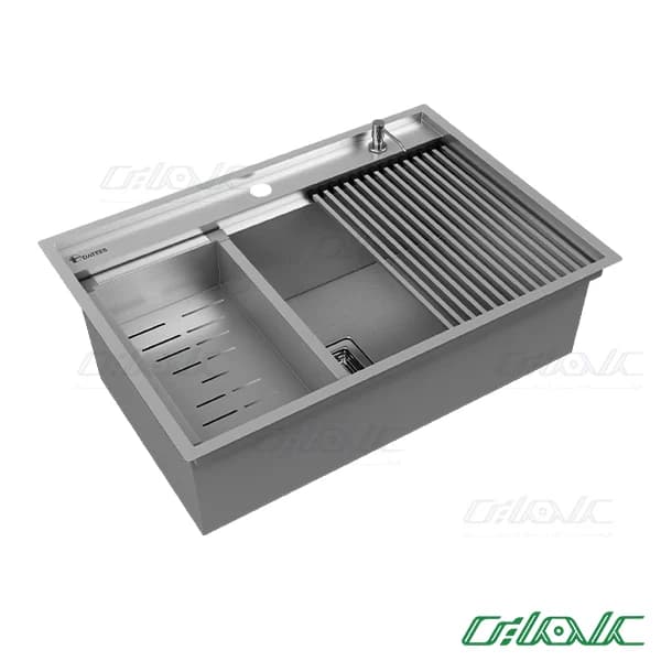 سینک کورین استیل توکار داتیس مدل Corian-703 — تصویر ۲