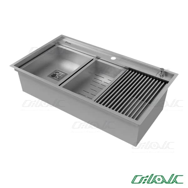 سینک کورین استیل توکار داتیس مدل Corian-702 — تصویر ۳