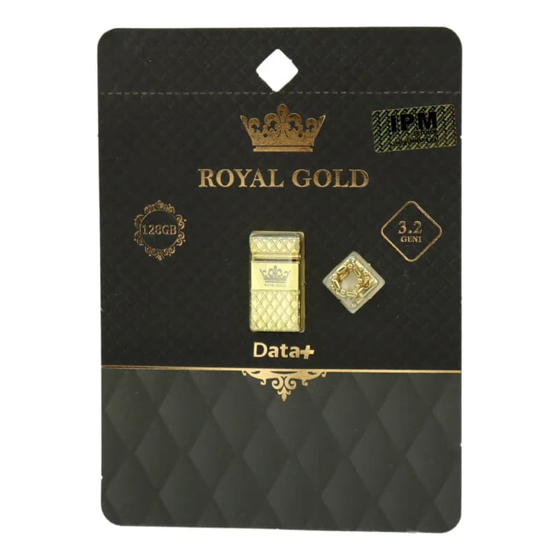 فلش 128 گیگ دیتا پلاس Data+ Royal Gold USB3.2 — تصویر ۲