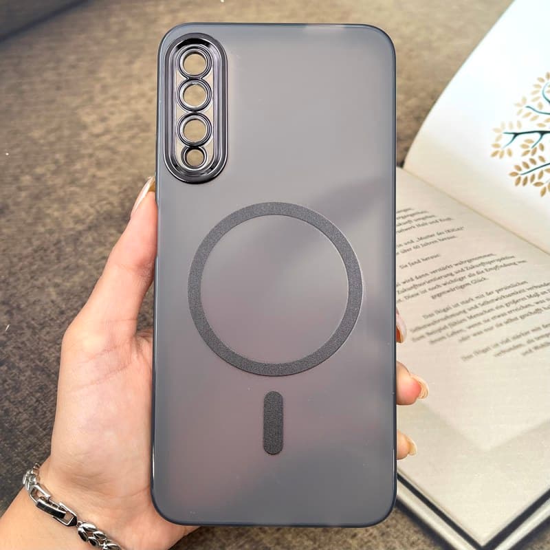 قاب گوشی Huawei Y9S / Honor 9X Pro هوآوی پشت مات طرح مگ سیف Magsafe محافظ لنز دار مشکی کد 879289