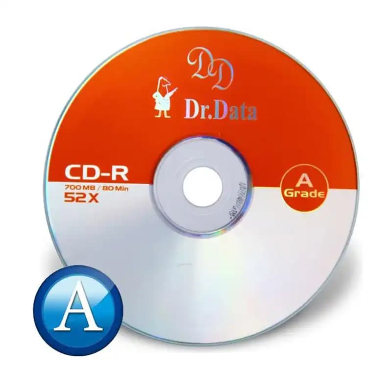 سی دی خام دکتر دیتا Dr.Data ظرفیت 700 مگابایت بسته 50 عددی