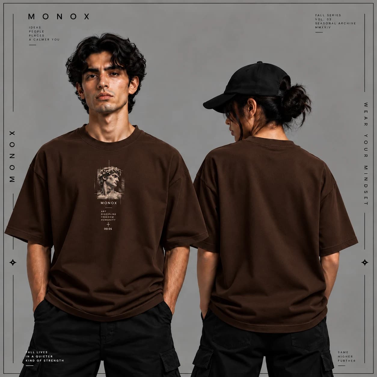 تیشرت MONOX طرح داوود | یونیسکس — تصویر ۳