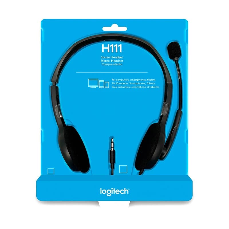 هدفون لاجیتک مدل H111- کد:M24192 — تصویر ۵