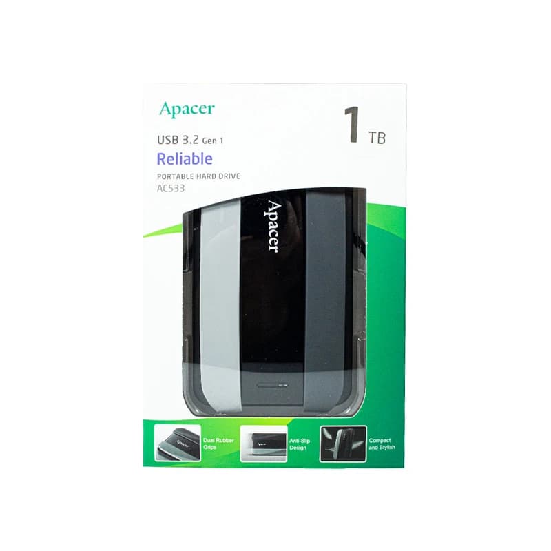 هارد اکسترنال APACER مدل AC533 ظرفیت 1TB — تصویر ۶