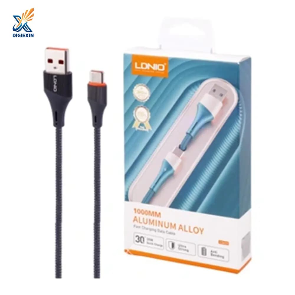 کابل شارژ آیفون USB به LIGHTING الدینیو مدل ls631 طول 1 متر — تصویر ۲