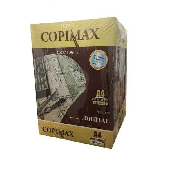 کاغذ A4 سفید گلد کپی ماکس GOLD Copy Max وزن 80g (بسته 500 برگی) — تصویر ۳