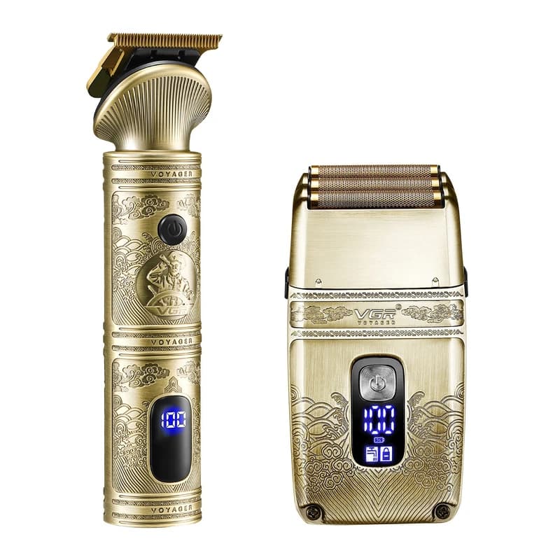 ماشین اصلاح موی سر وی جی آر مدل V-649 به همراه کاشین اصلاح صورت مدل 01